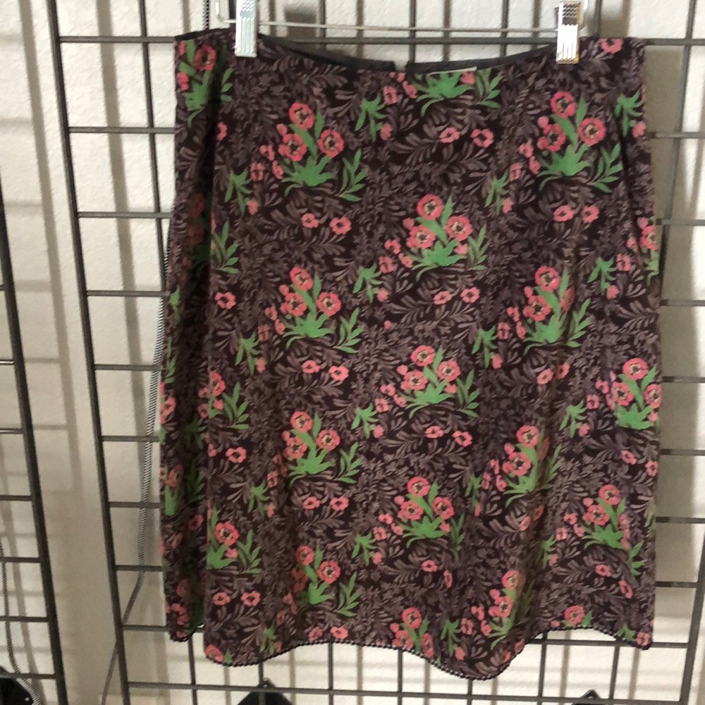 Anthropologie Velvet Skirt